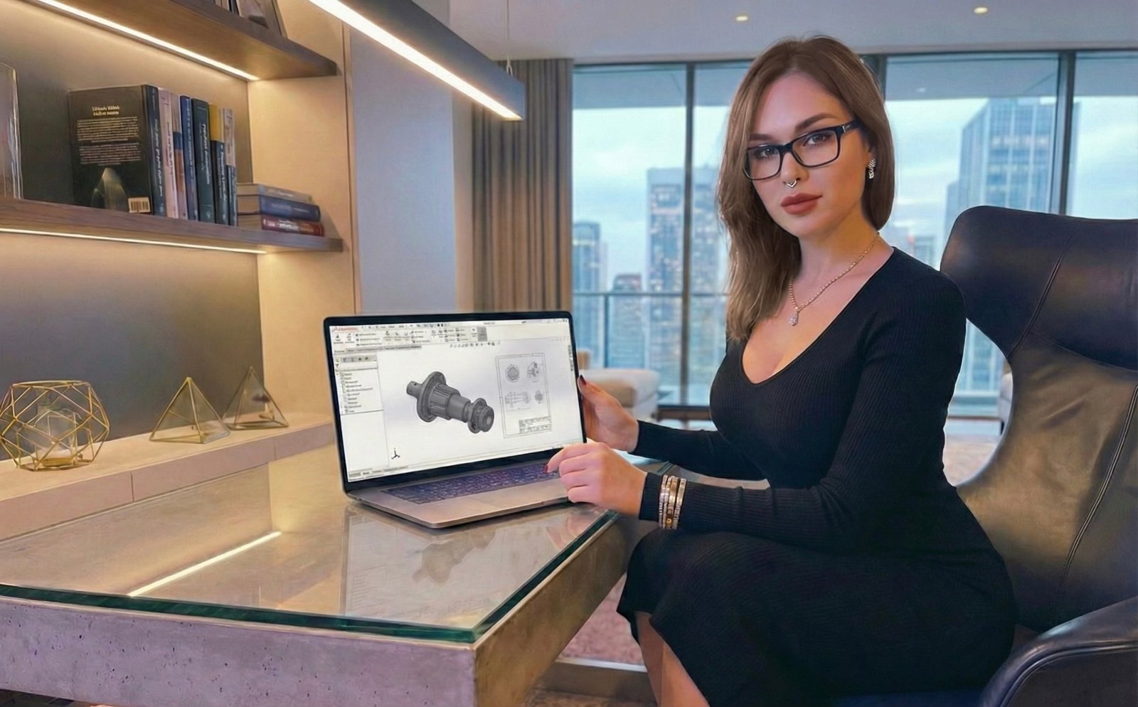 Financial domination and female domination Goddess and Mistress at the office